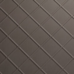 Detailaufnahme strukturiertes Paneel mit feiner Ledernarbung in Taupe