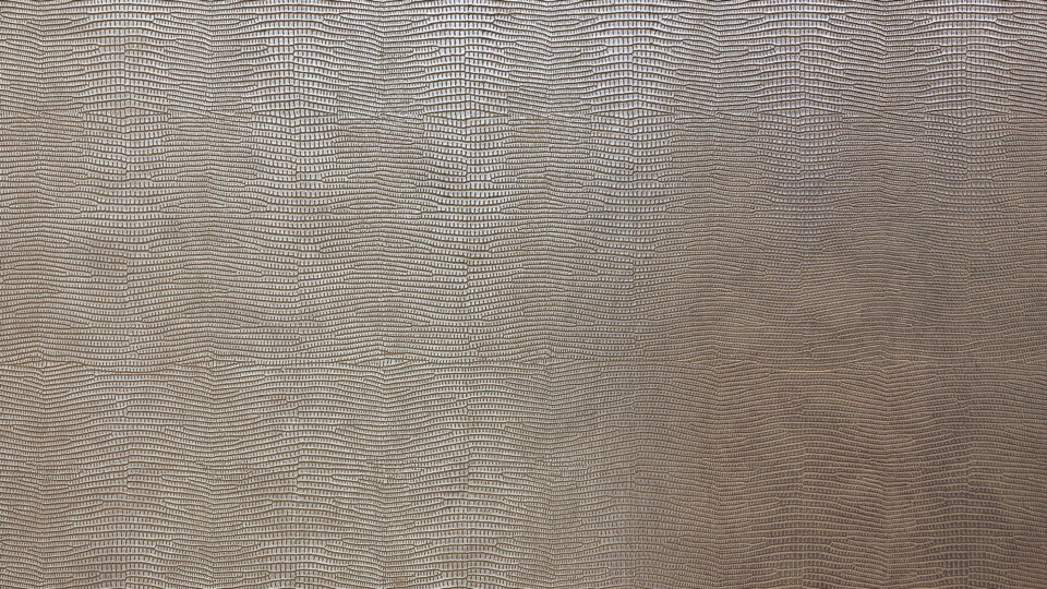 Detail silver leather look decor with reptile pattern
