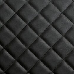 Detail view black decor in leather look