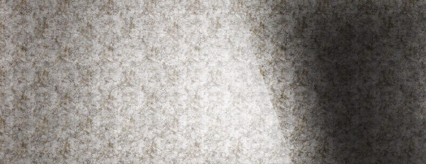 Ganzplattenfoto einer hochglänzenden grauen Dekorplatte im Vintage-Look