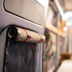 Caravan interior with custom fit elements