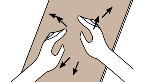 Symbol zeigt eine Dekorplatte und 2 Hände die in Bewegung sind und die Platte leicht verschieben