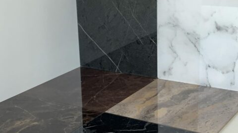 Collage of different SIBUGLAS MARBLE decors