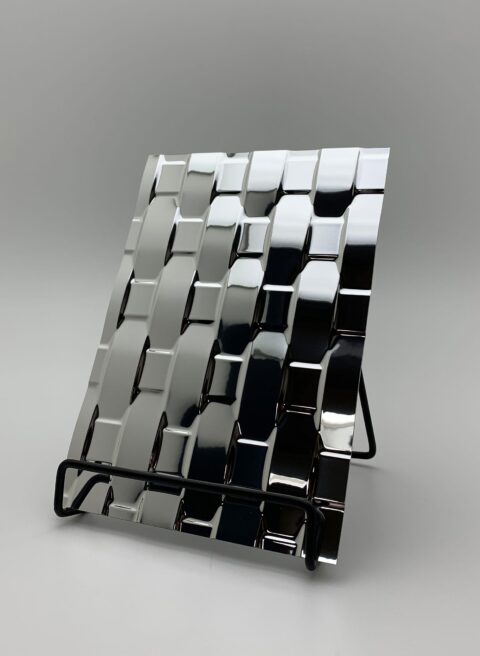 Detailed picture in A5 size of the structured decor SL RATTAN 20 Silver