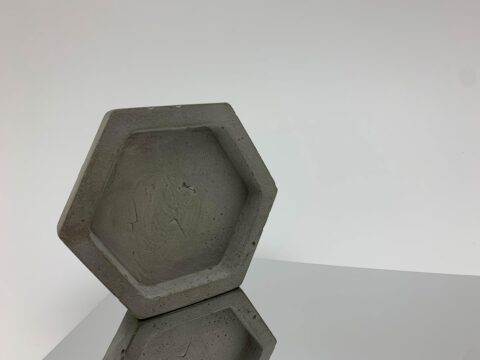 Reflective decor - DM OPTICAL MIRROR Silver AR - with concrete honeycomb