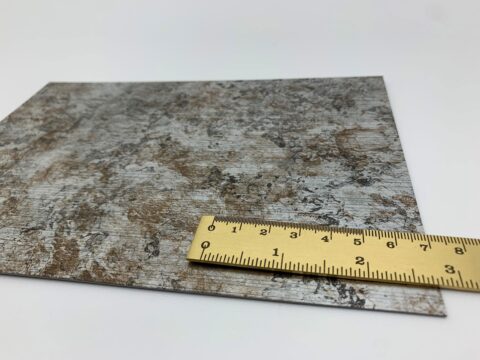 Detail photo with ruler of the decor DM VINTAGE Silver