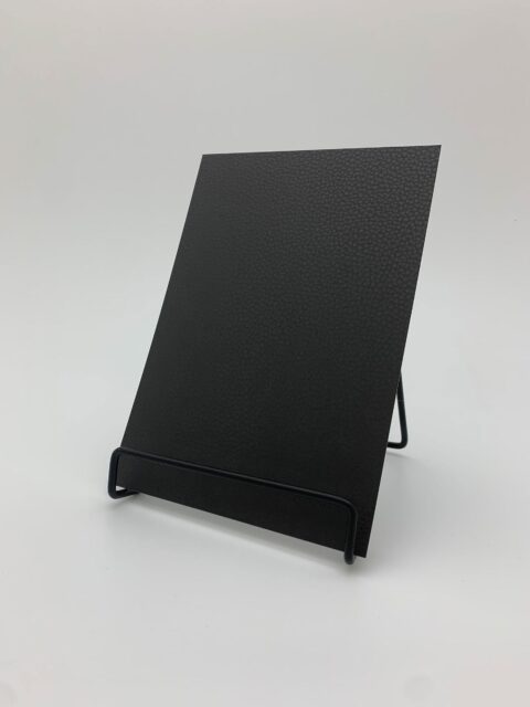 Detailed image in A5 size of LL Charcoal Dark decor with leather graining