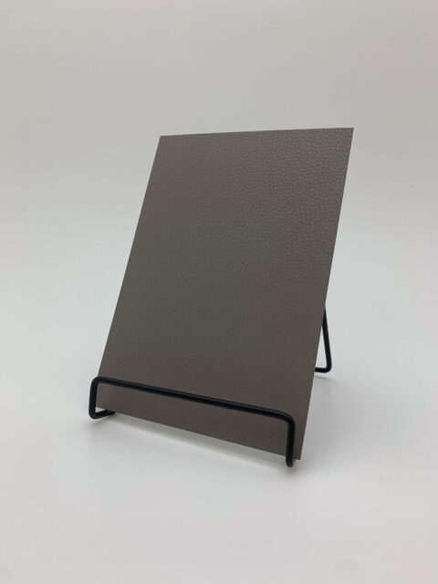 Detailed image in A5 size of LL Charcoal Light decor with leather graining