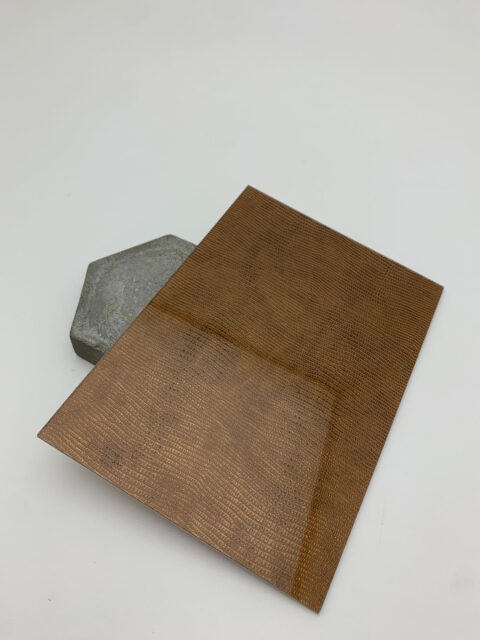 oblique pattern of mirror SIBUGLAS decor - SG LEGUAN Copper AR+