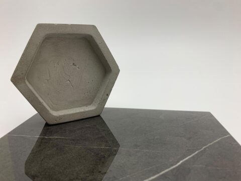 Reflective SIBUGLAS decor - SG MARBLE Grey AR+ - with concrete honeycomb