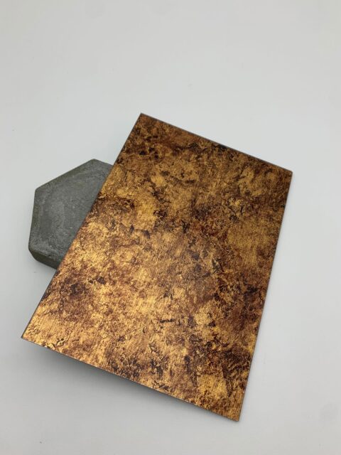 schräg liegendes Muster des spiegelnden SIBUGLAS Dekor - SG VINTAGE Copper AR+