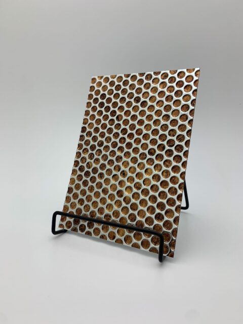 Detailed image in A5 size of the structured decor SL RACE VINTAGE Copper/Silver