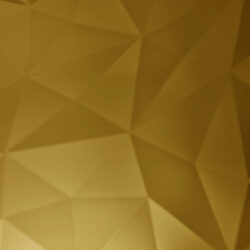 Detailaufnahme eines Designpaneels, dessen Struktur an Diamanten erinnert, die Farbe ist Gold und die Oberfläche glänzend spiegelnd.