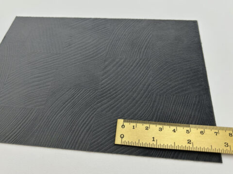 Detailed shot with ruler of the FL GRAIN Volcano design panel.