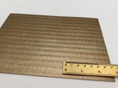 Detailed shot with ruler of the design panel LL BRIDGE METALLIC USED Sand