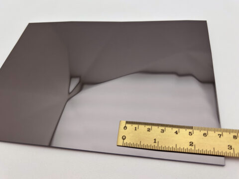 Detailed shot of the SL DIAMOND Anthracite design panel with a ruler
