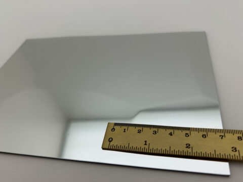 Detailed shot of the SL FACET Silver design panel with a ruler