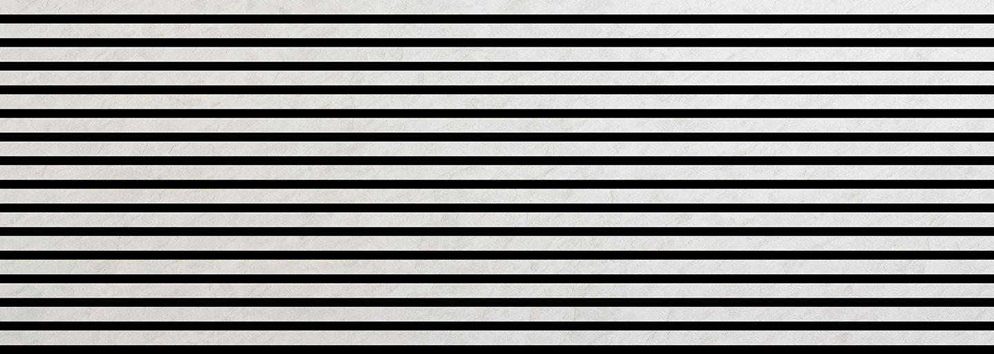 Full-panel photo of a design panel with white and black lines