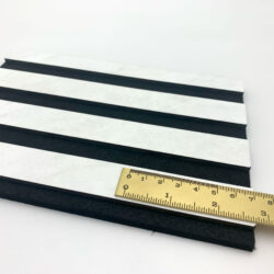 Close-up shot with ruler of the ACOUSTIC WALL PANEL AP Chalk Light