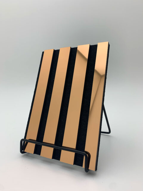 Detailbild im Format A5 des ACOUSTIC WALL PANELS in der Farbe Rosegold